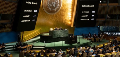 120 стран, включая Узбекистан, поддержали резолюцию ООН о прекращении огня в секторе Газа