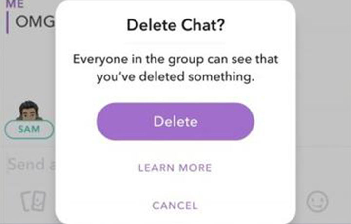 В Snapchat теперь можно удалять отправленные сообщения