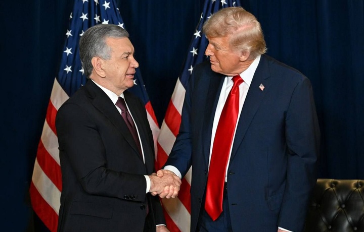 Шавкат Мирзиёев ва Доналд Трамп ўртасида музокаралар бўлиб ўтди (фото)
