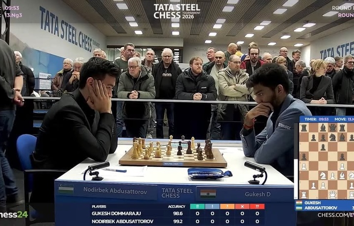 Tata Steel Chess–2026: ўзбек шахматчилари мусобақада етакчилик қилмоқда