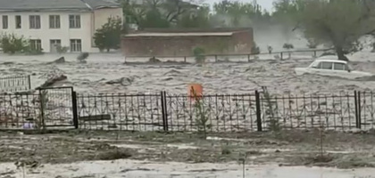 Унесенные селем: в Джизаке из-за проливных дождей произошло сильное наводнение (видео+фото)