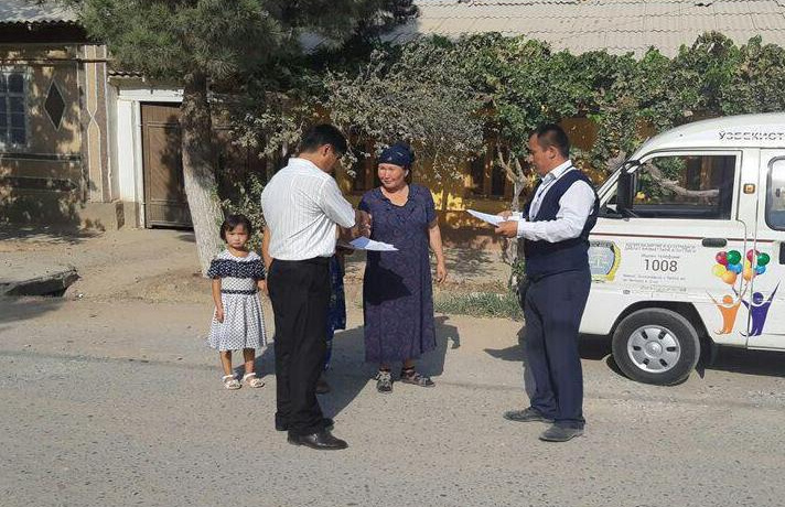 Angorda sayyor davlat xizmatlari aksiyada qatnashyapti