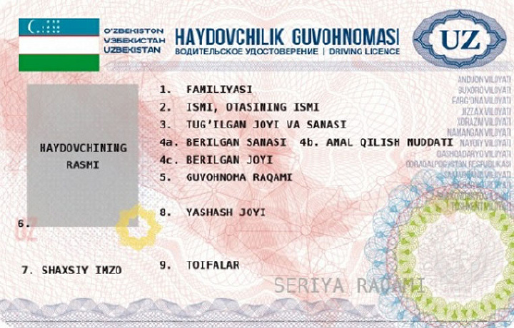 Eski haydovchilik guvohnomasini yangisiga almashtirish narxi e’lon qilindi