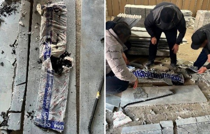 Задержаны трое человек, ввезшие более 37 кг наркотиков, спрятав их среди мраморных плит