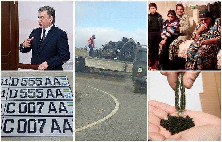 Навоийга ташриф, Хоразмда мотам, Андижондаги ваҳшийлик, чиройли рақамлар, қидирувдаги халқ артисти, саховатга муҳтож оила, янги нархлар, нос ва бошқа хабарлар