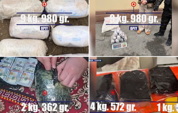 Пресечён незаконный оборот в общей сложности 32 кг наркотических средств, ввезённых из Таджикистана