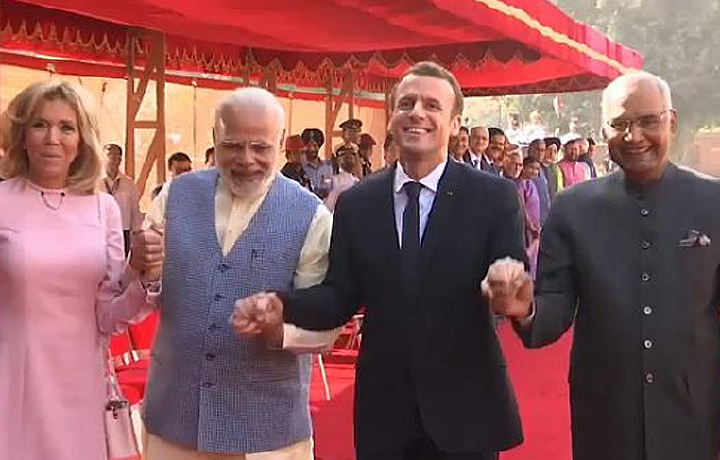 Makron Hindistonga tashrif buyurdi