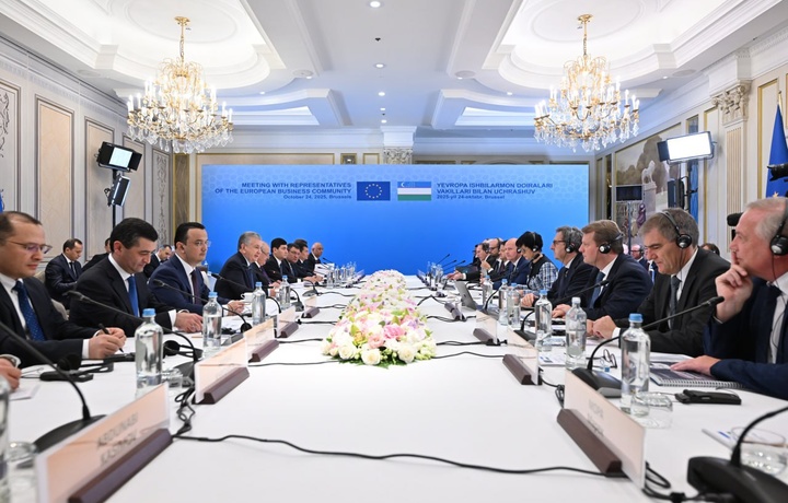 Президент Мирзиёев Европа ишбилармонларини ҳамкорликни кенгайтиришга чақирди