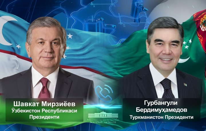 Shavkat Mirziyoyev va Gurbanguli Berdimuhamedov telefon orqali muloqot qildilar