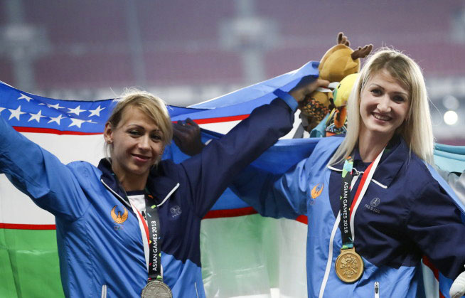 Надия Дусанова завоевала золотую медаль Чемпионата Азии по прыжкам в высоту