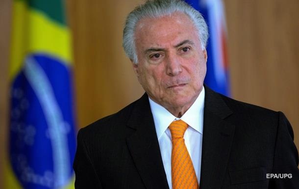Braziliya prezidenti korrupsiyada ayblanmoqda