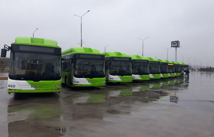 «Toshshahartransxizmat»ga konditsionerli yangi avtobuslar olib kelindi