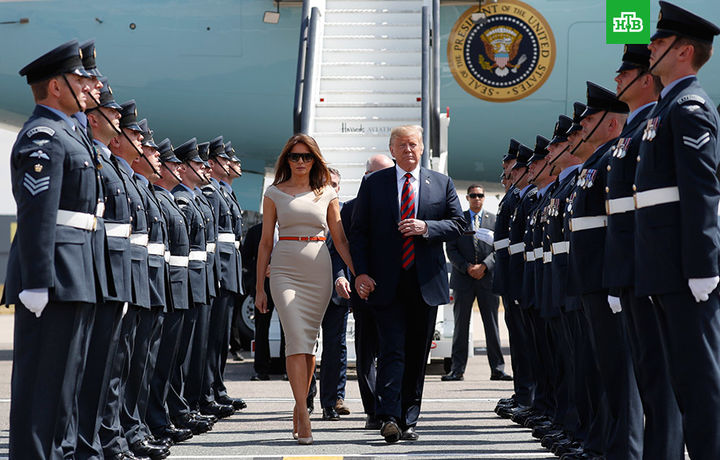 Трамп прибыл в Лондон