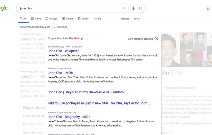 Появилась возможность получить поиск Google образца 1998 года