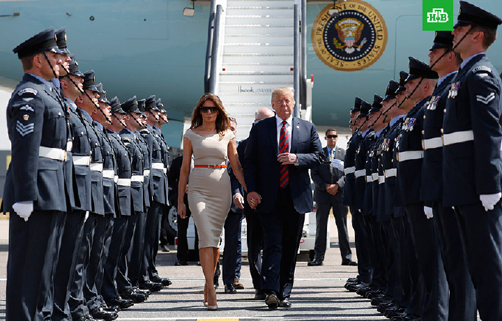 Трамп прибыл в Лондон