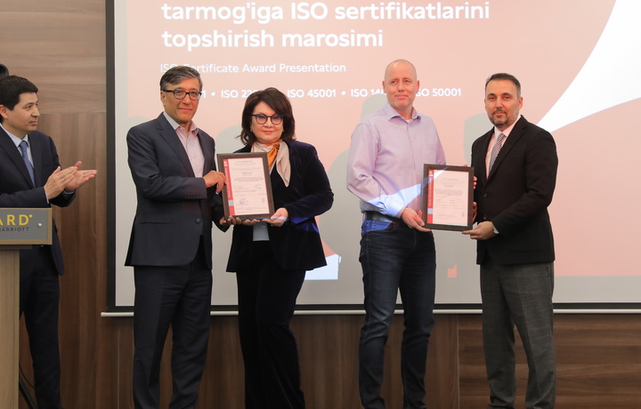 Bureau Veritas Tashkent савдо тармоқларидан бирига ISO халқаро сертификатларини топширди