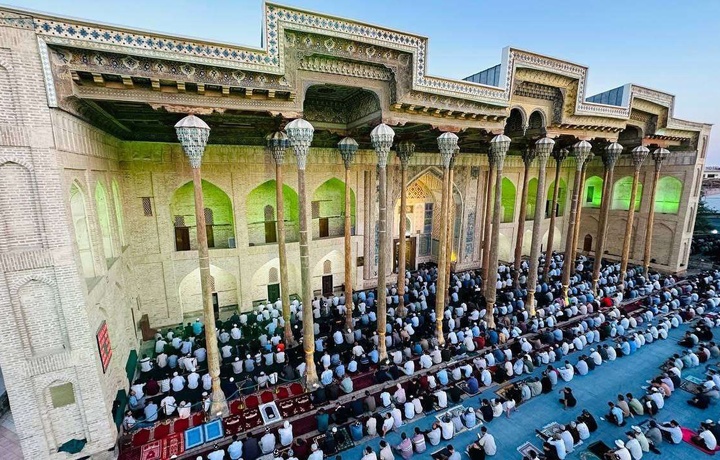 Buxorodagi 102 masjidda hayit namozi o‘qildi (foto)