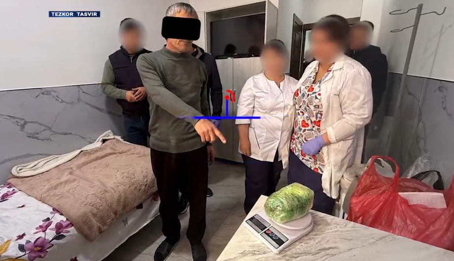 В Ташкенте у пациента, проходящего лечение в частной клинике, обнаружено 1,3 кг гашиша