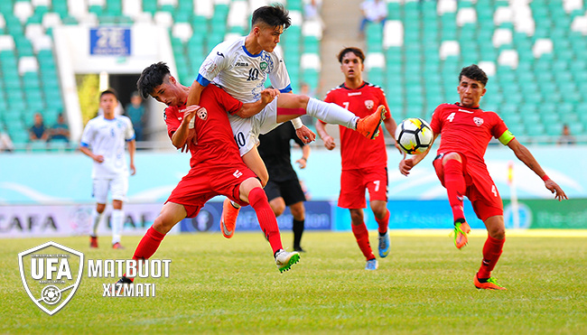 «CAFA U-16 Championship»: Ўзбекистон Афғонистон терма жамоаси устидан йирик ҳисобда ғалаба қозонди