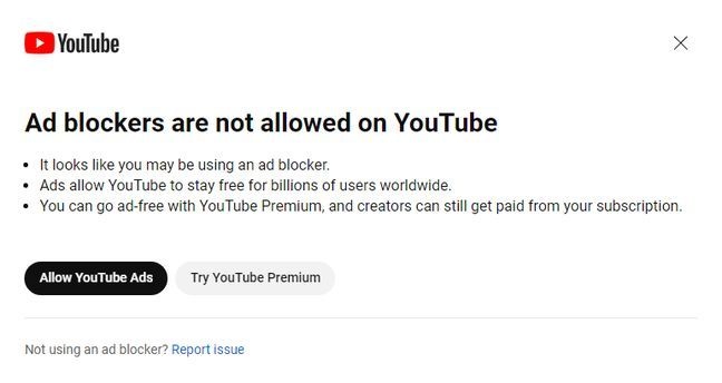 YouTube начал блокировать показ видео тем, кто пользуется блокировщиком рекламы