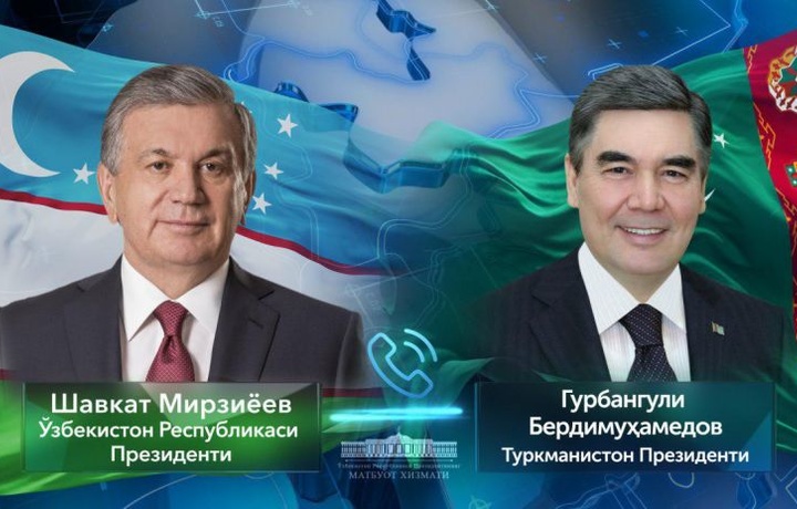 Shavkat Mirziyoyev va Gurbanguli Berdimuhamedov telefon orqali so‘zlashdi