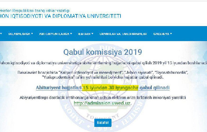 Diplomatiya universiteti Hukumat qarorini pisand qilmaydimi?