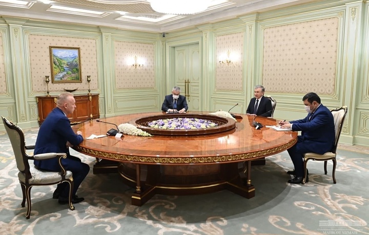 Шавкат Мирзиёев Дмитрий Мазепинни қабул қилди