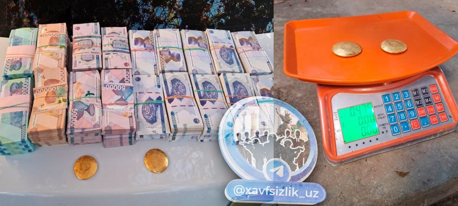 Олтин қуймаларни қонунга хилоф сотмоқчи бўлган гуруҳ қўлга олинди