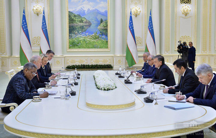 Шавкат Мирзиёев Томас Шеннонни қабул қилди