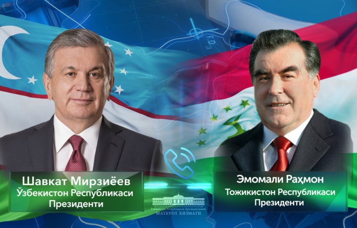 Shavkat Mirziyoyev Emomali Rahmon bilan telefon orqali gaplashdi