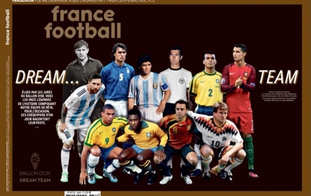 Pele, Maradona, Messi va boshqalar — «France Football» barcha zamonlarning ramziy terma jamoasini tuzdi