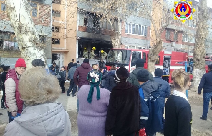 Chirchiqdagi yong‘inda ikki kishining hayoti saqlab qolindi