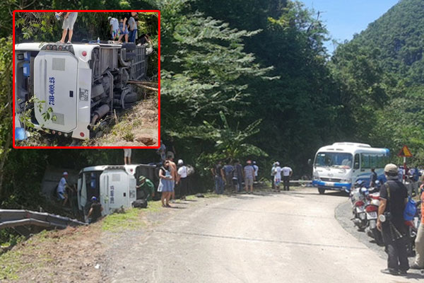 Vetnamda avtobus halokati natijasida 13 kishi hayotdan ko‘z yumdi (video)