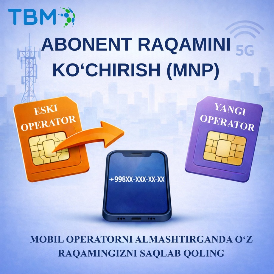 Ўтган йили 93,2 минг киши телефон рақамини кўчириш хизматидан фойдаланган