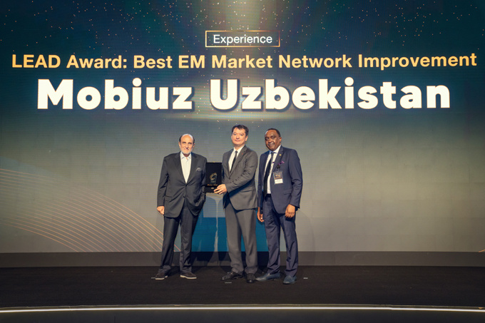 Mobiuz tarmoqlarni faol rivojlantirayotgani uchun nufuzli LEAD Awards mukofotiga sazovor bo‘ldi