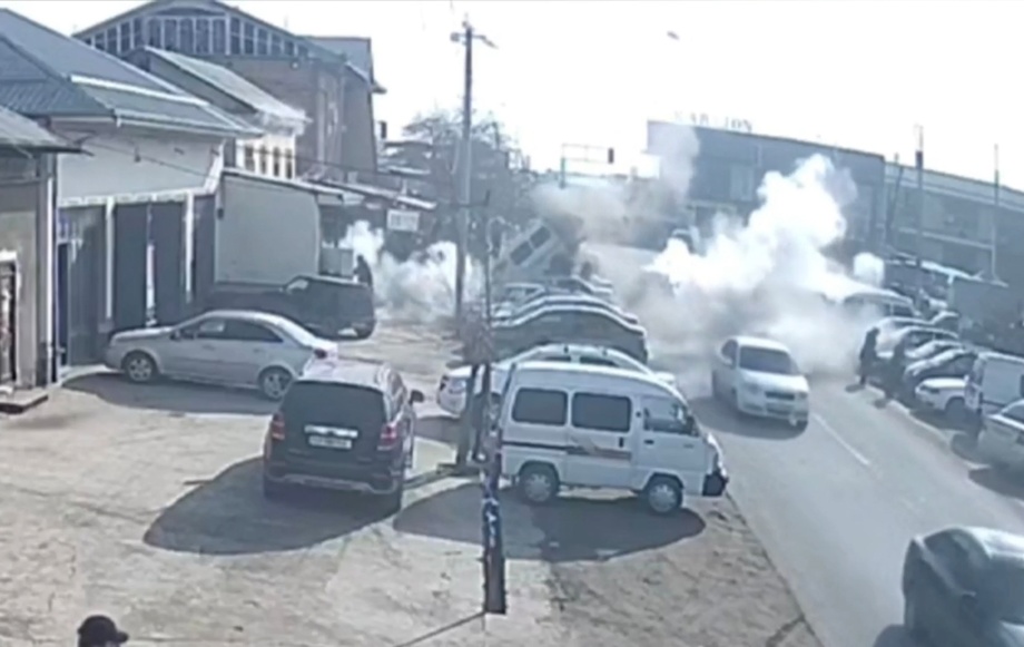 В Кашкадарье взорвался автомобиль Damas
