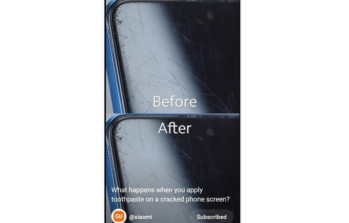 Зубная паста вредит экрану смартфона — Xiaomi не рекомендует полировать стекло телефона (видео)