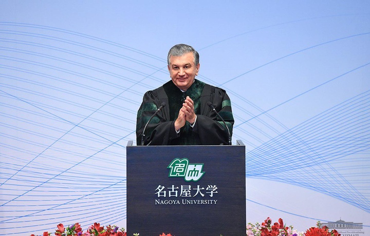 Shavkat Mirziyoyev Nagoya universitetining faxriy doktori bo‘ldi (foto)