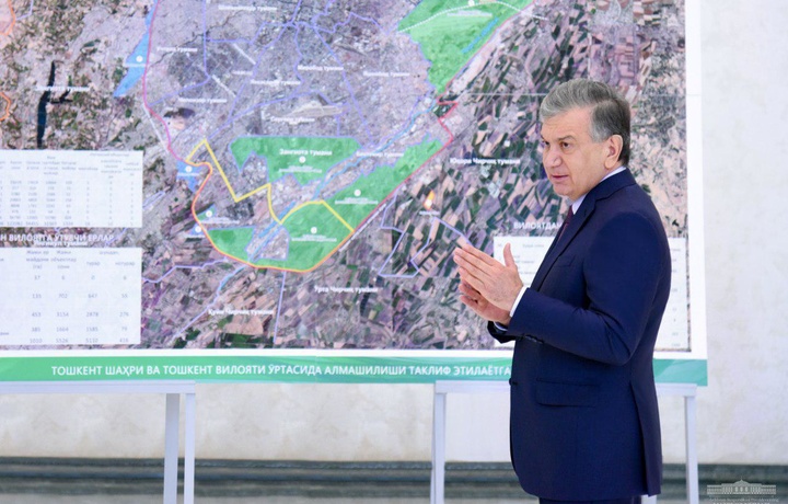 Границы Ташкента и Ташкентской области изменятся