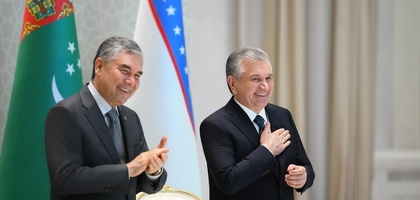 Туркманистон Президенти ташрифи шарафига расмий қабул маросими ўтказилди (фото)