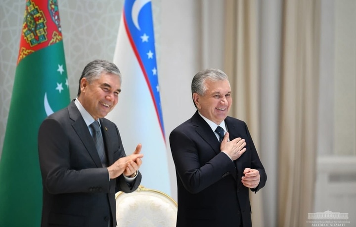 Туркманистон Президенти ташрифи шарафига расмий қабул маросими ўтказилди (фото)