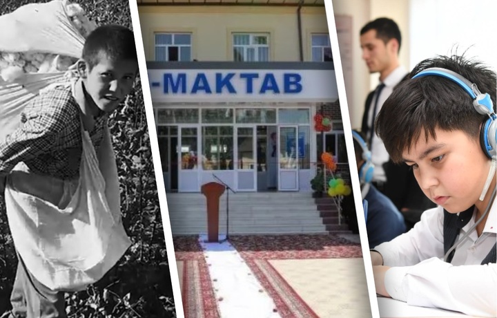 Oyoqda kirza etik, yelkada ketmon ko‘tarib ulg‘aygan «baxtiyor bolalar»    