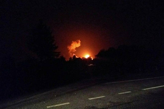 На западе Азербайджана загорелся газопровод