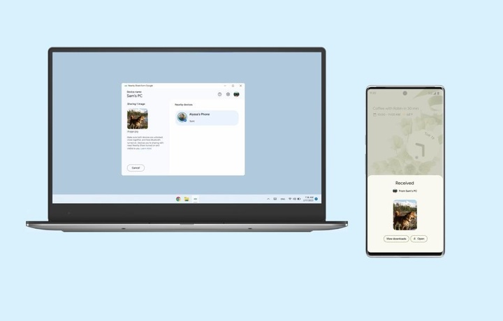Передать файл с ПК на Android можно, поднеся телефон к ПК – Windows получила Nearby Share