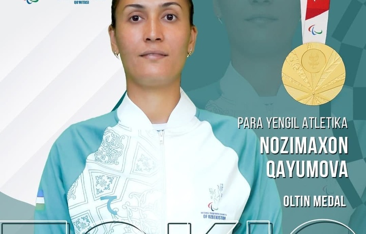 Yana oltin! Nozimaxon Qayumova ikki karra Paralimpiya o‘yinlari g‘olibi bo‘ldi