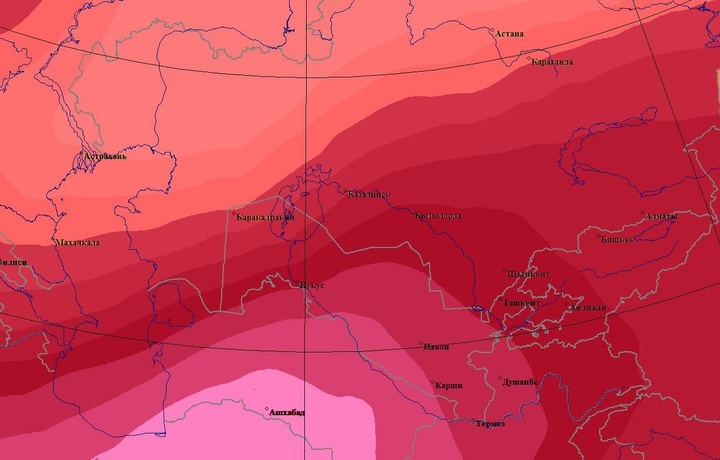 6-8 июля Узбекистан окажется под воздействием термической депрессии