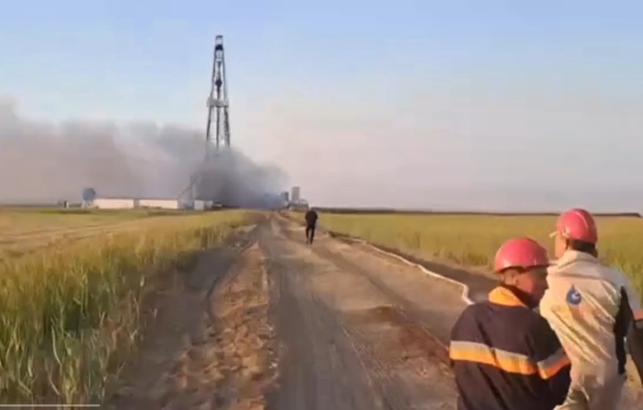 Mo‘ynoqdan otilib chiqqan katta bosimdagi gaz qudug‘i muvaffaqiyatli jilovlandi
