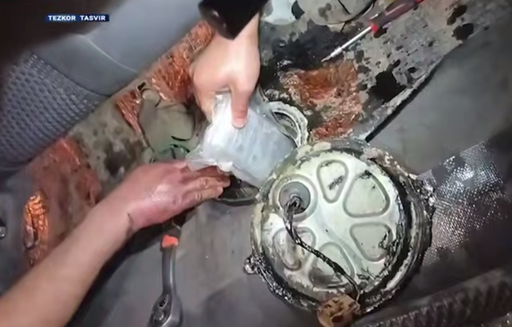 «Ласетти» бакидан 11 килодан зиёд наркотик чиқди