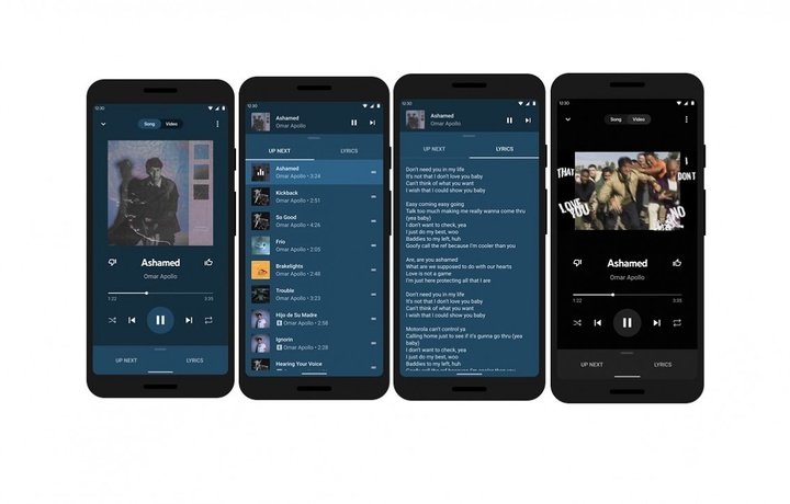 YouTube Music на Android получил новый плеер и тексты песен