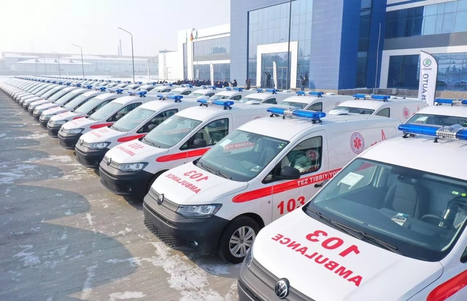 Корея гранти ҳисобидан Ўзбекистонга 100 та тез ёрдам автомашинаси олиб келинади